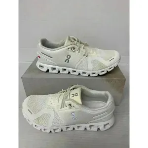 -807 On Cloud 5, Undyed/White, Mens Running Shoes-US 8.5 Mens