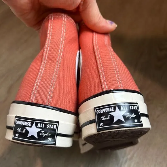 🆕 CONVERSE | Chuck 70 High Top Sneakers Orange Salmon Terracotta Size 6/8 NWOT