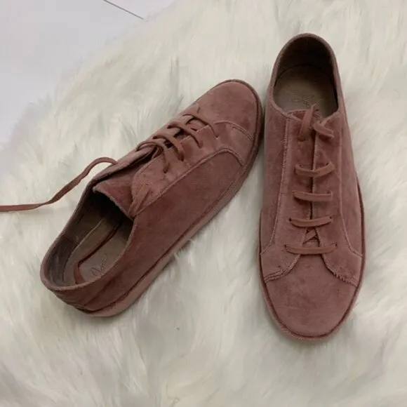 - New Joie DarylLight Mauve Velvet Sneakers