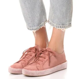 - New Joie DarylLight Mauve Velvet Sneakers