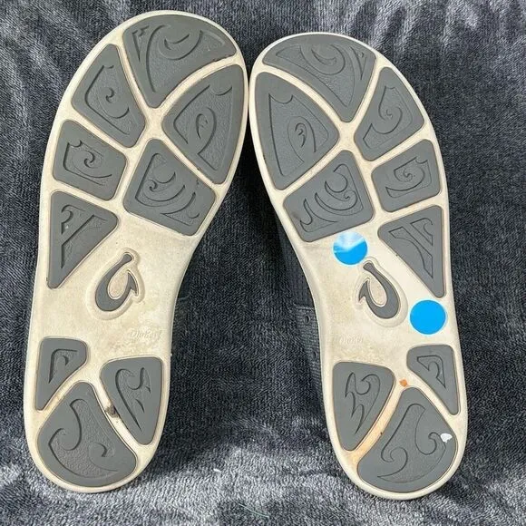 🩵 Olukai Nohea Moku Blue Mesh Elastic Lace Boat/Water Shoes Men’s Size 10