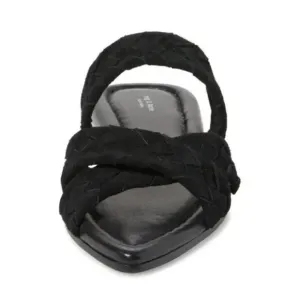 🆕 RAG &amp; BONE Lewis Pointed Toe Woven Leather Slide Sandal Shoes 10.5 Black