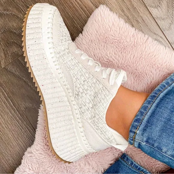 🔥 “TWEED” PLATFORM SNEAKERS