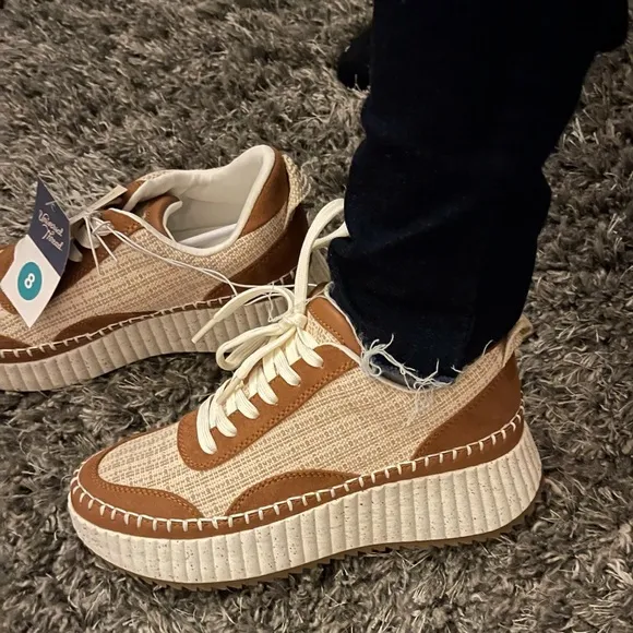 🔥 “TWEED” PLATFORM SNEAKERS