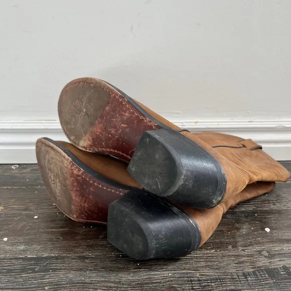 - Women's Durango Brown Leather Cowboy Boots Size 9