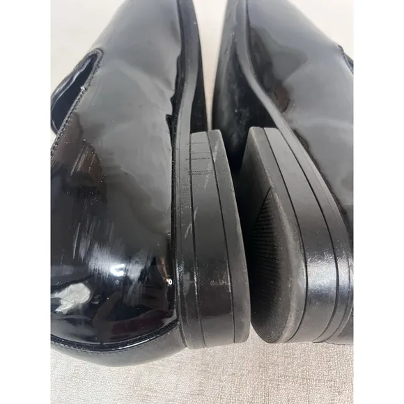10.5 Men's Stacy Adams Phoenix Tassel Slip On Tuxedo Shoes Black Patent Leather