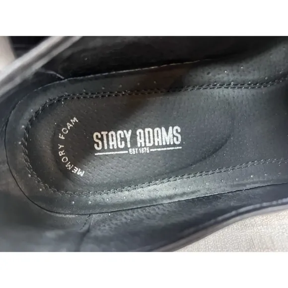 10.5 Men's Stacy Adams Phoenix Tassel Slip On Tuxedo Shoes Black Patent Leather