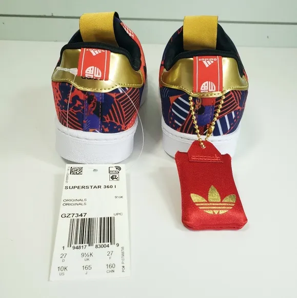 10K Adidas Superstar 360 GZ7347 RARE Unisex Kids Toddler Multi Slip On Sneakers