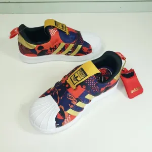 10K Adidas Superstar 360 GZ7347 RARE Unisex Kids Toddler Multi Slip On Sneakers