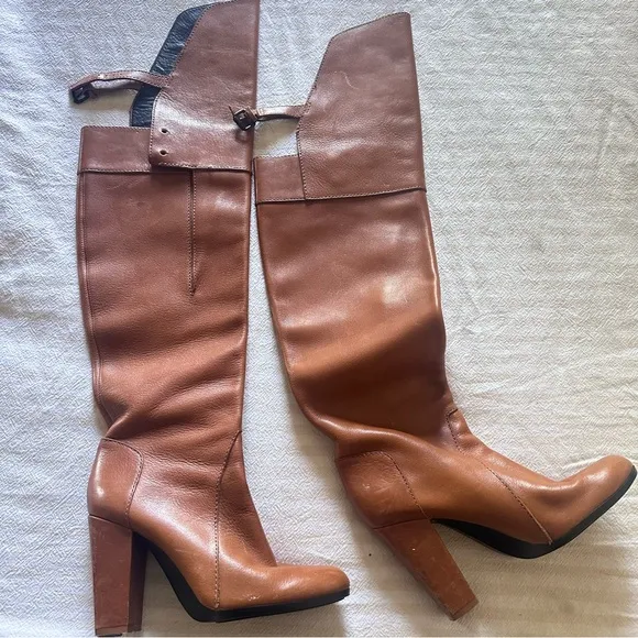 3.1 Phillip Lim Ora Brown Leather Boots 37