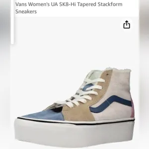 $50 sale VANS Sk8-Hi Tapered Platform Sherpa Multi Suede 5.5 Y Sneakers VN0A7Q5…