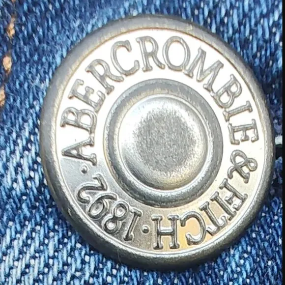 Abercrombie &amp; Fitch Curve Love Ultra High-Rise Ankle Straight Jean Size 37/24S …