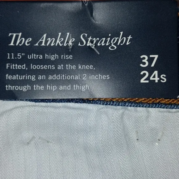 Abercrombie &amp; Fitch Curve Love Ultra High-Rise Ankle Straight Jean Size 37/24S …