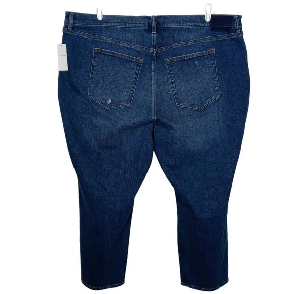 Abercrombie &amp; Fitch Curve Love Ultra High-Rise Ankle Straight Jean Size 37/24S …