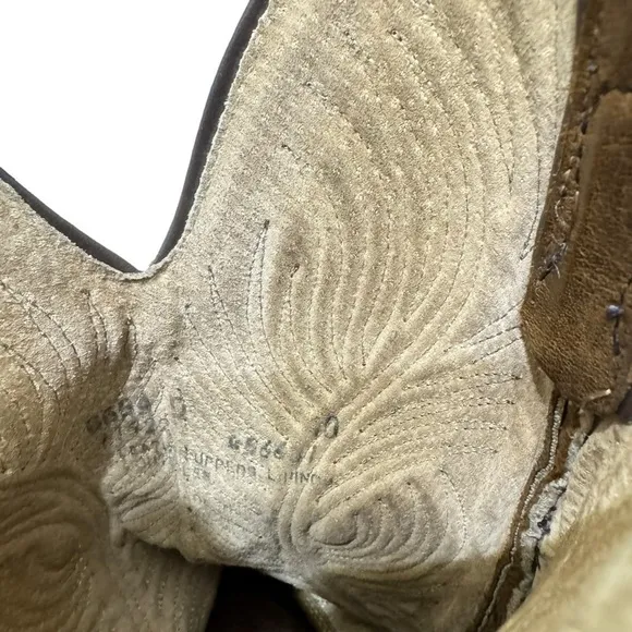 Abilene Men's Brown 6684 Leather Western Cowboy Boots Size 10