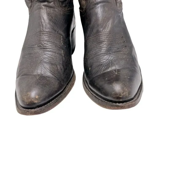 Abilene Men's Brown 6684 Leather Western Cowboy Boots Size 10