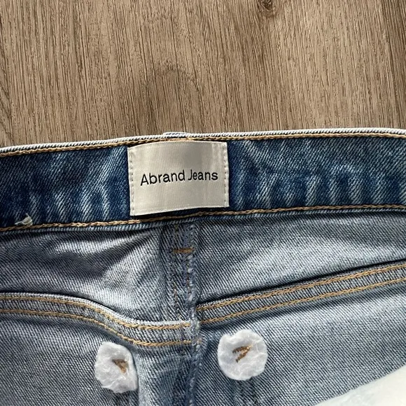 abrand blue A' 99 low midi denim y2k 90's style jean skirt size 26