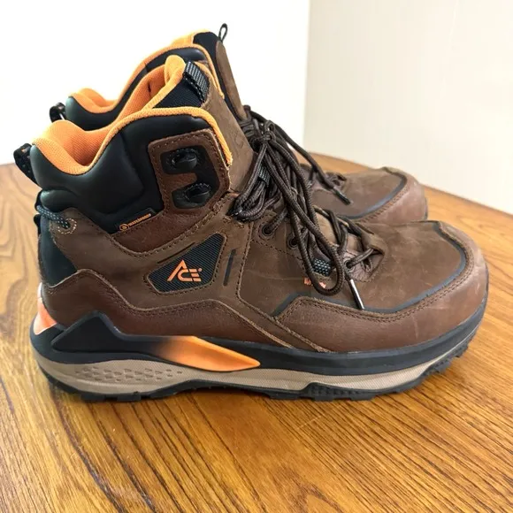 ACE Arrow Hiker Brown Nano Composite Toe Waterproof Work Boots Men's 12