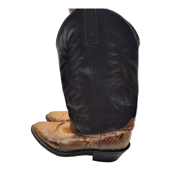 Acme Shoes mens snakeskin cowboy boots 8.5E