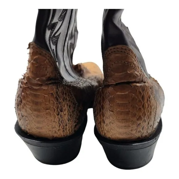 Acme Shoes mens snakeskin cowboy boots 8.5E