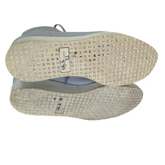 Acne Studios Feliks High Top Sneakers Gray Wedge Platform Leather Women's 38 8