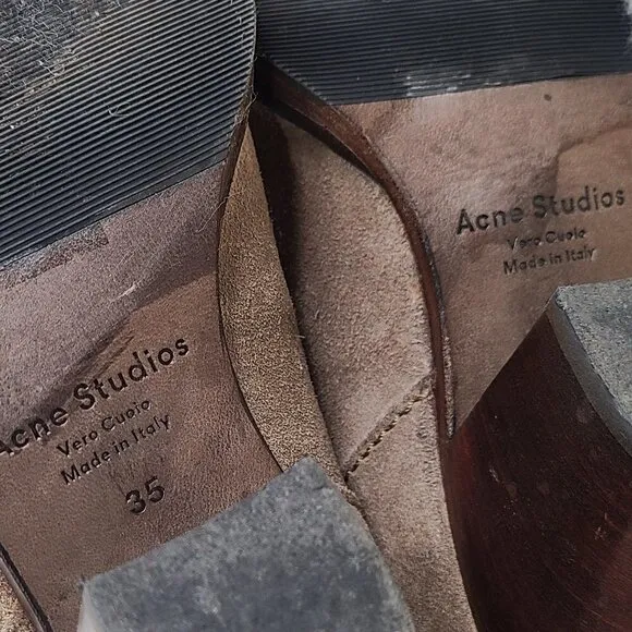 Acne Studios Pistol Ankle Boots Size 35