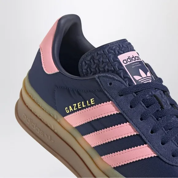 ADIDAS | 6 | Gazelle Bold Thick Gum Sole Platform Lace Up Striped Sneakers NIB