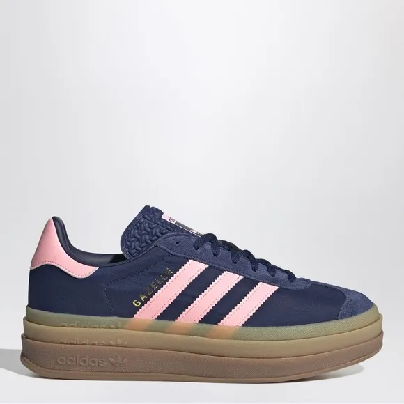 ADIDAS | 6 | Gazelle Bold Thick Gum Sole Platform Lace Up Striped Sneakers NIB