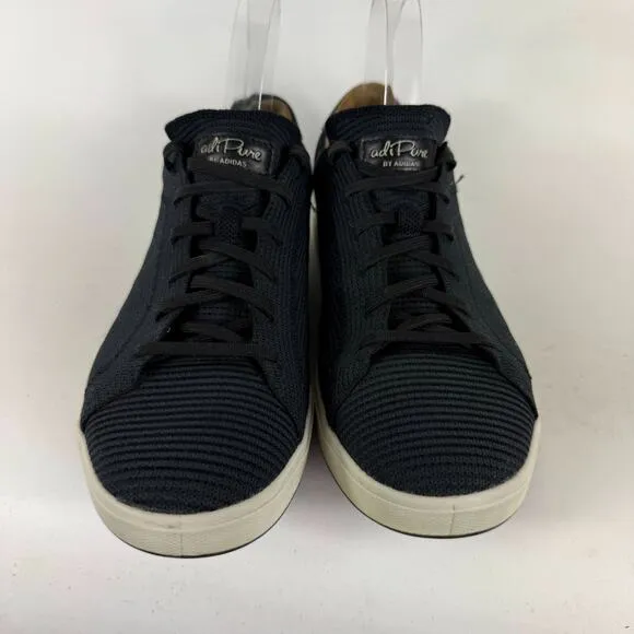 Adidas AdiPure SP Spikeless Golf Shoes Mens 7 Black Knit Lace Up Low Top Outdoor