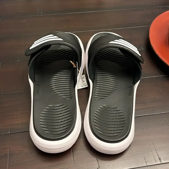 Adidas Alphabounce 2.0 Slides Sandals Shoes GY9415 new black white Mens Size 13