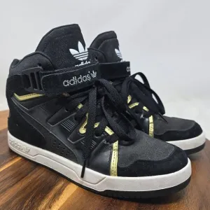 Adidas Black White High Top Sneakers Women's 6