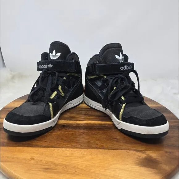 Adidas Black White High Top Sneakers Women's 6
