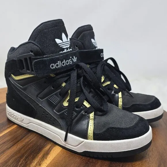 Adidas Black White High Top Sneakers Women's 6
