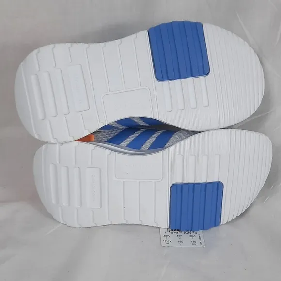 Adidas Cloudfoam Racer TR21 Little Kids Shoes Size 12.5  Grey Gray Blue Pink NEW