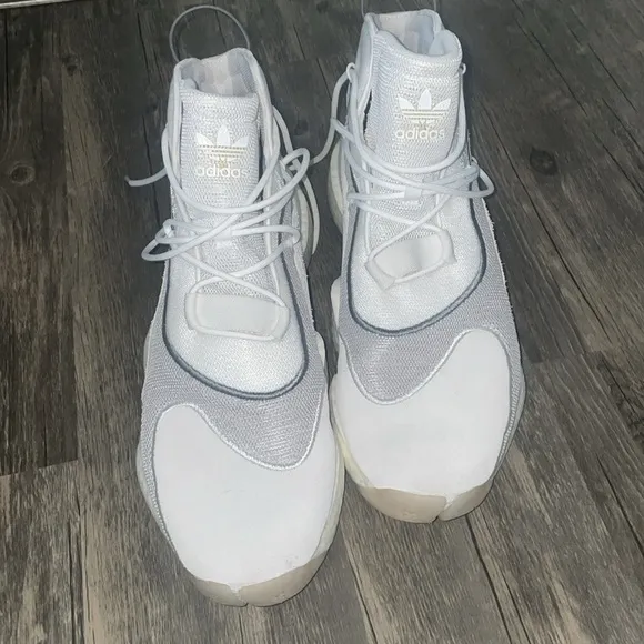 adidas Crazy BYWCloud White Grey One Mens Size 13.5