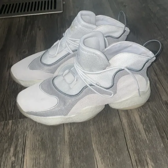 adidas Crazy BYWCloud White Grey One Mens Size 13.5
