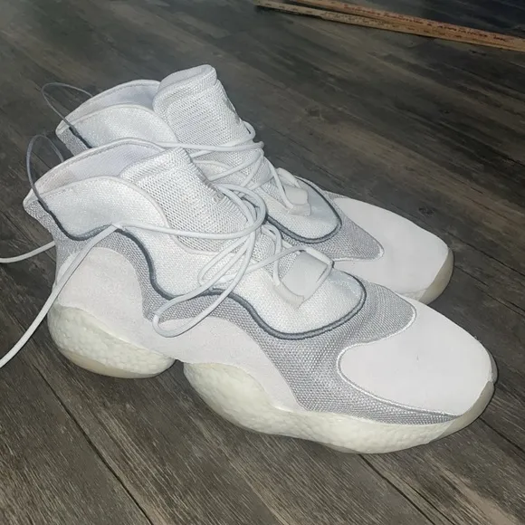 adidas Crazy BYWCloud White Grey One Mens Size 13.5