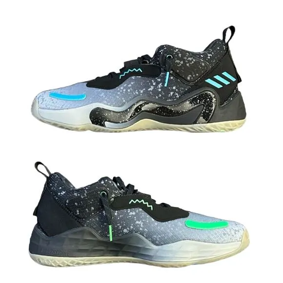 Adidas D.O.N. Issue 3 GCA‎ Xbox 360 Mitchell Black Grey Men Basketball Size 10