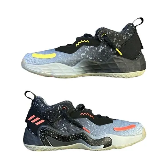 Adidas D.O.N. Issue 3 GCA‎ Xbox 360 Mitchell Black Grey Men Basketball Size 10