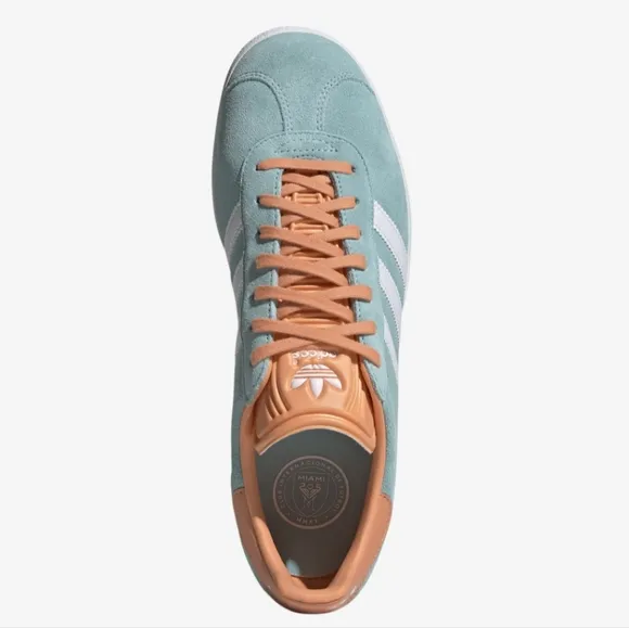 Adidas Gazelle Miami CF Women's sz 8 Euro 39.5 Men's &amp; Kids 6.5 in Mint Suede