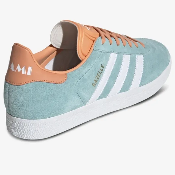 Adidas Gazelle Miami CF Women's sz 8 Euro 39.5 Men's &amp; Kids 6.5 in Mint Suede