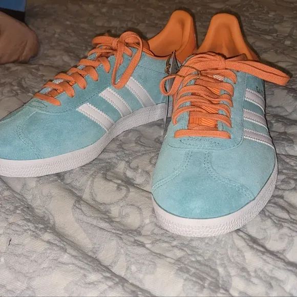 Adidas Gazelle Miami CF Women's sz 8 Euro 39.5 Men's &amp; Kids 6.5 in Mint Suede