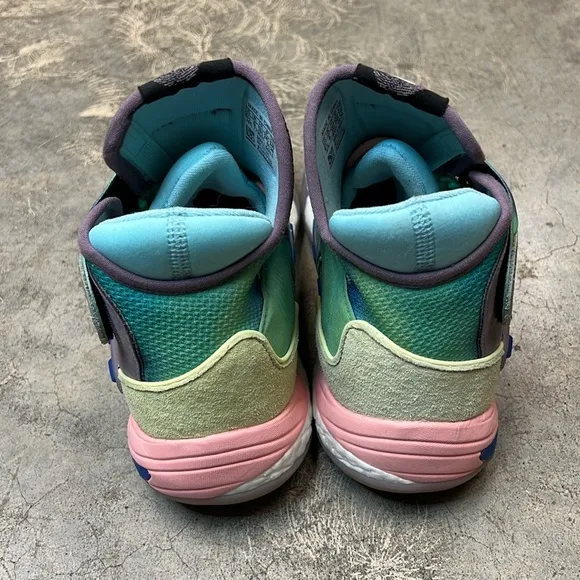 Adidas Hu multi color high top sneakers