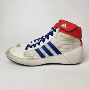 Adidas Hvc Wrestling Shoes Boys 4.5 G25909 Sports Workout Mesh Adjustable Straps