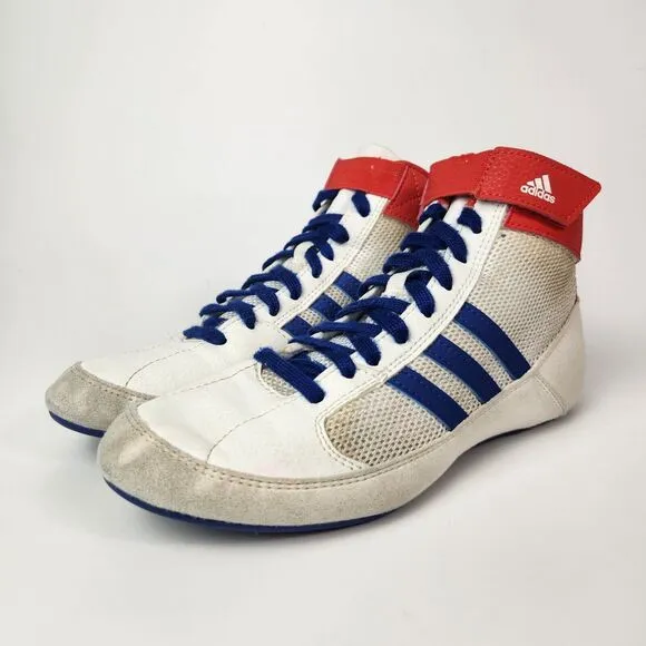 Adidas Hvc Wrestling Shoes Boys 4.5 G25909 Sports Workout Mesh Adjustable Straps