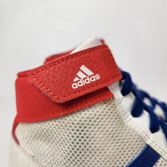 Adidas Hvc Wrestling Shoes Boys 4.5 G25909 Sports Workout Mesh Adjustable Straps