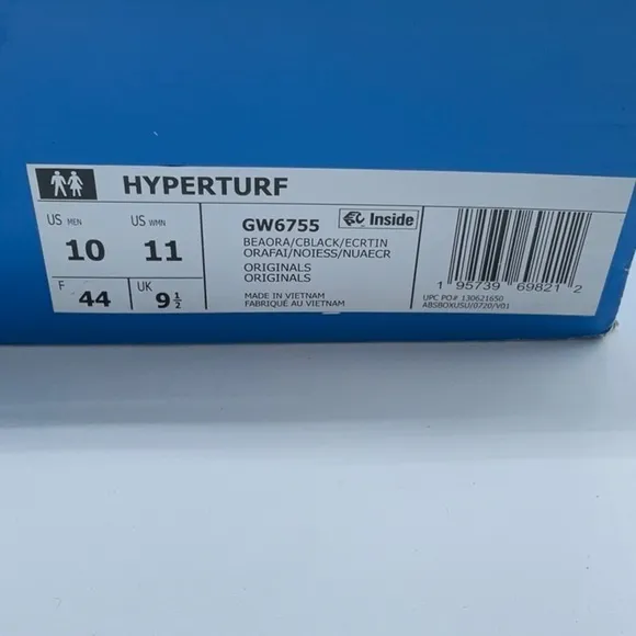 Adidas HYPERTURF SHOES Beam Orange / Core Black / Ecru Tint