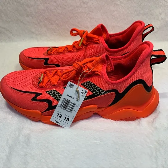 adidas Impact FLX  Men’s Athletic Training Shoes GY0473 Solar Red/Black size 12