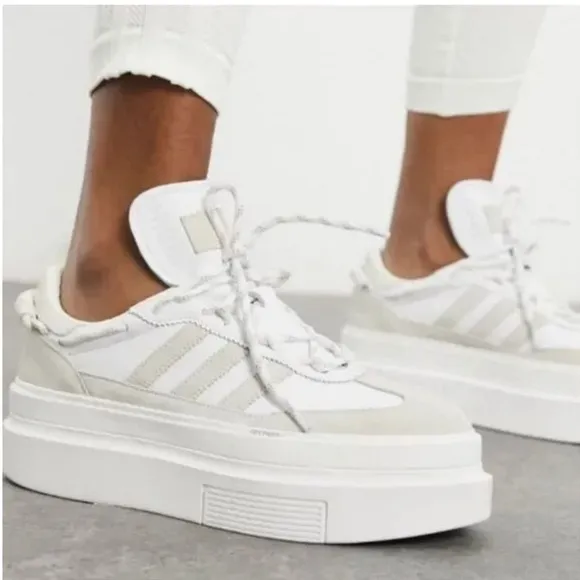 Adidas Ivy Park women Super Sleek 72 'Icy Park' white leather platform sneakers
