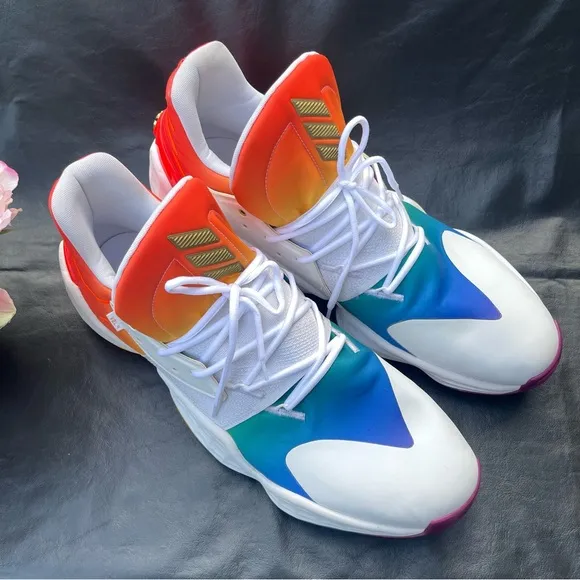 Adidas James Harden Men's Size 19 Vol 4 Mens Pride Pack Rainbow